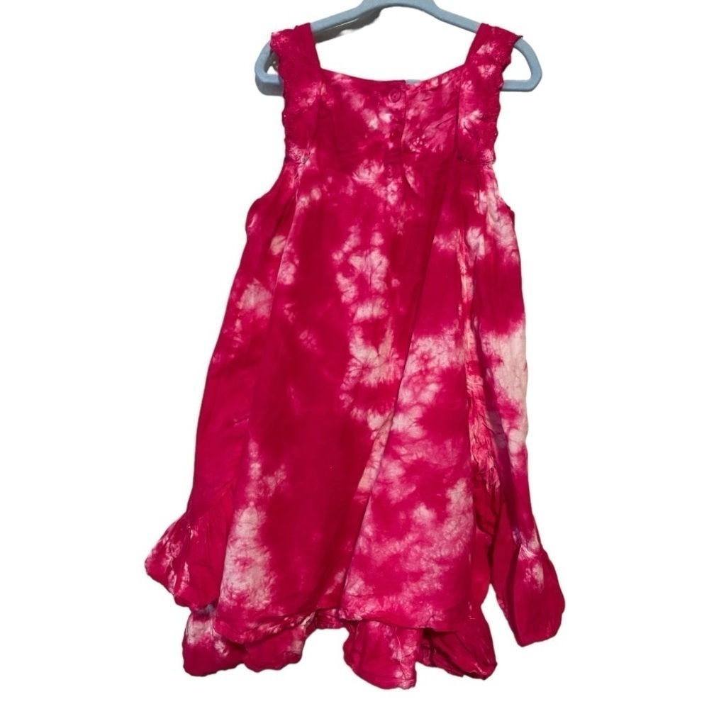 Maggie & Zoe Tie Dye Sun Dress Sz 5-6Y Pink And White Boho